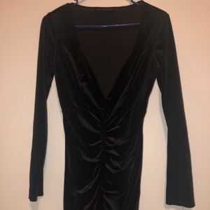 The Vintage Shop black velvet dress